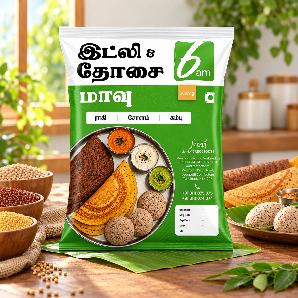 Ragi Idly & Dosa Batter